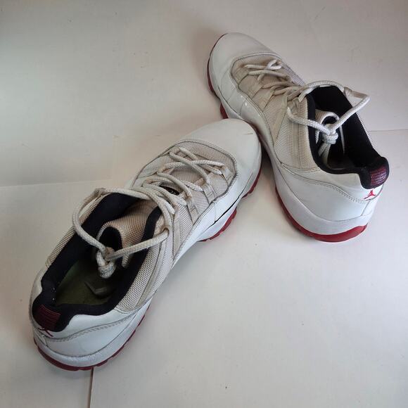 Nike Air Jordan 11 Retro Low Cherry 2012 White Red Size 13 528895-101 - Picture 1 of 15